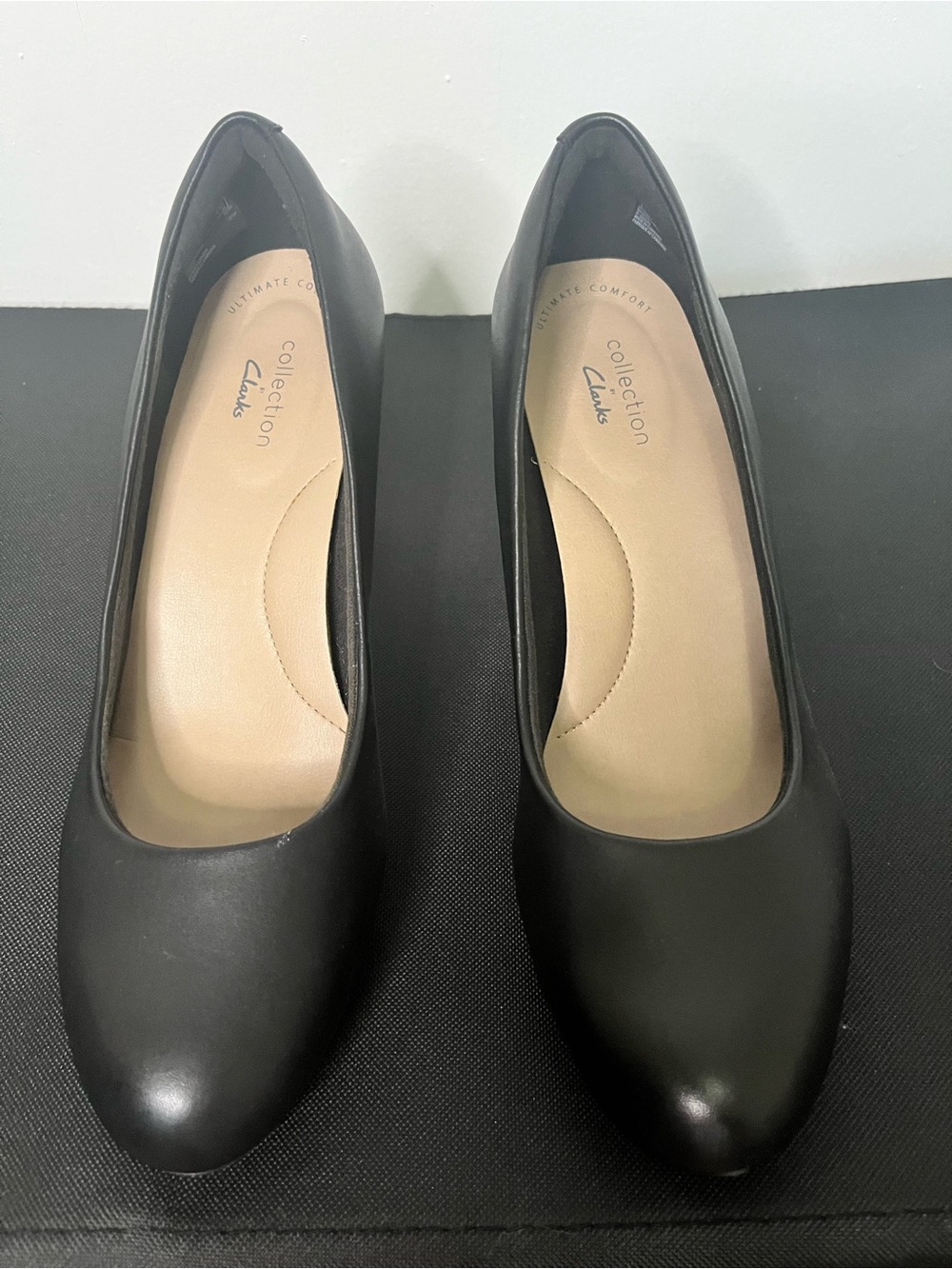 Clarks Round-Toe Pumps